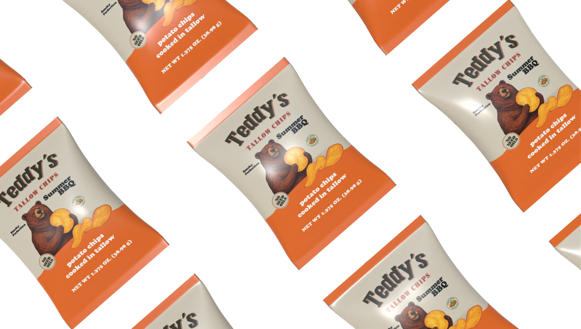 Teddy's Beef Tallow Potato Chips - Summer BBQ (1.375oz)