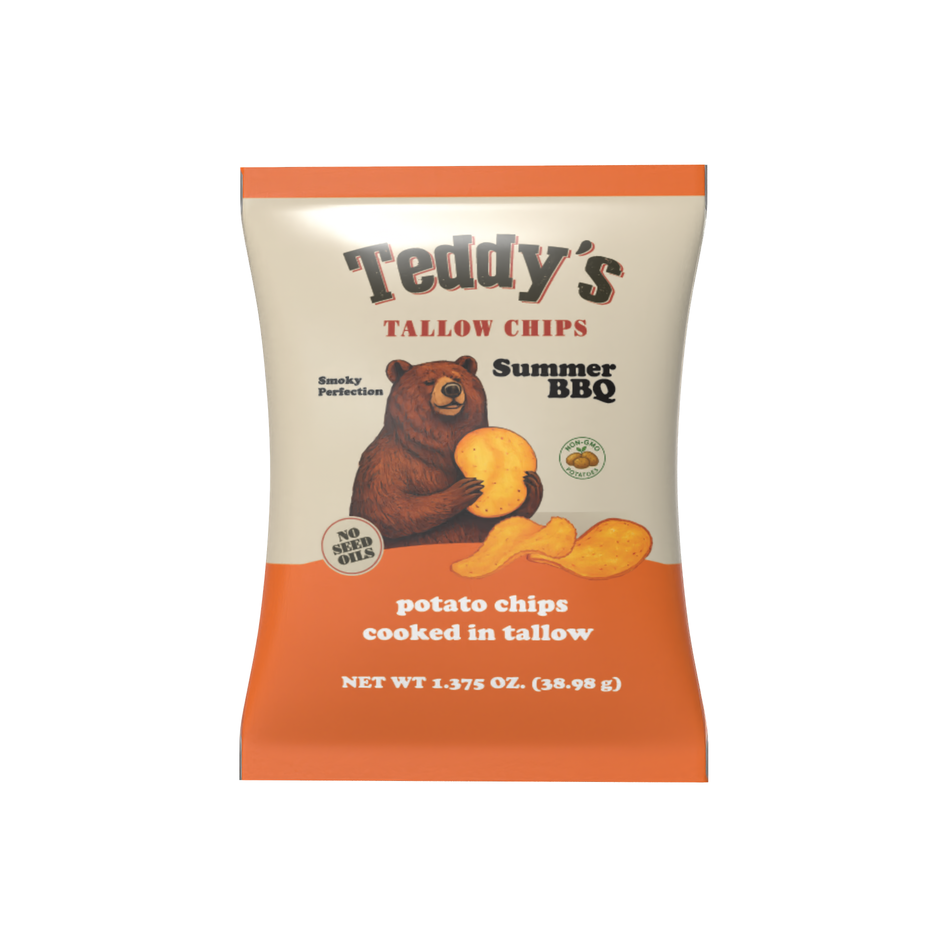 Teddy's Beef Tallow Potato Chips - Summer BBQ (1.375oz)
